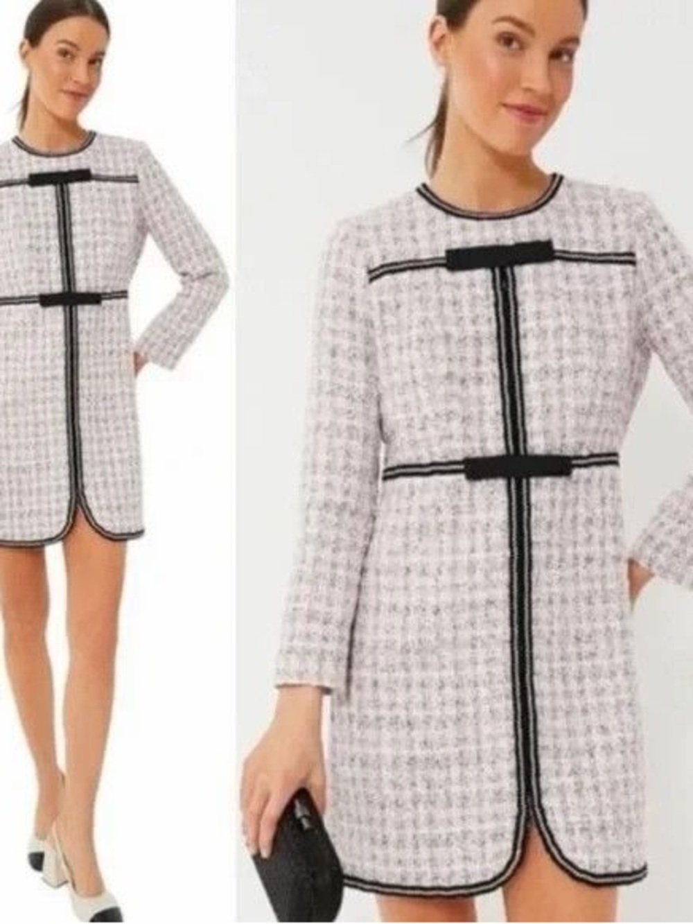 Pomander Place Brigitta Tweed Shift Dress - size small - NWT
